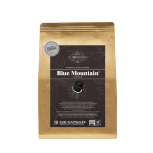 Blue Mountain capsules biodegradable and Nespresso®* compatible.