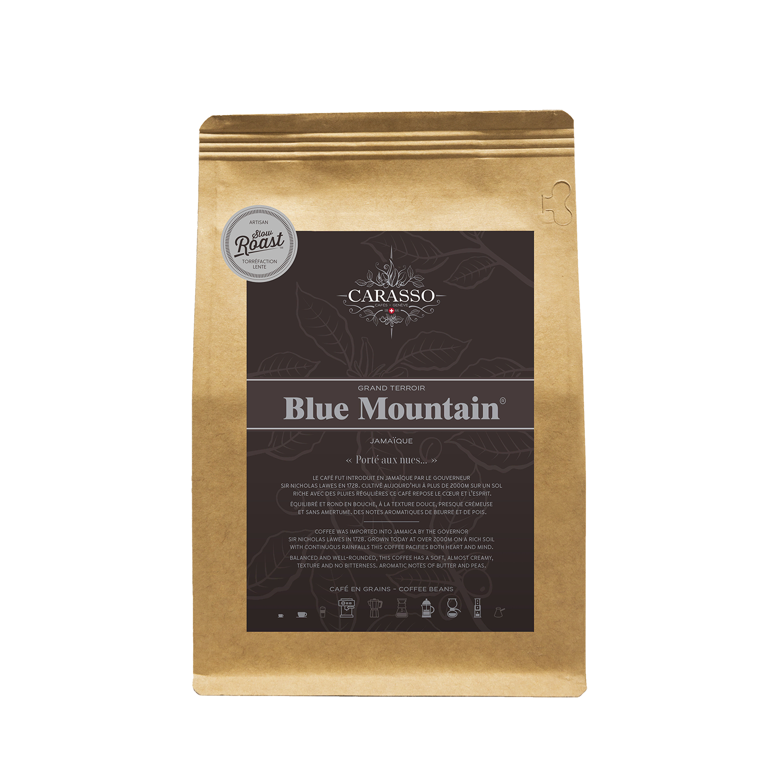 Café en grain ou moulu Blue Mountain