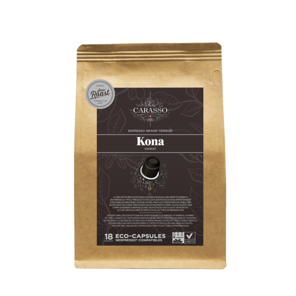 Kona capsules, biodegradable and Nespresso®* compatible