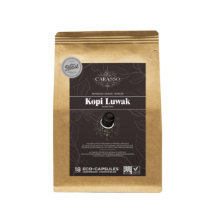 Kopi Luwak capsules, biodegradable and Nespresso®* compatible
