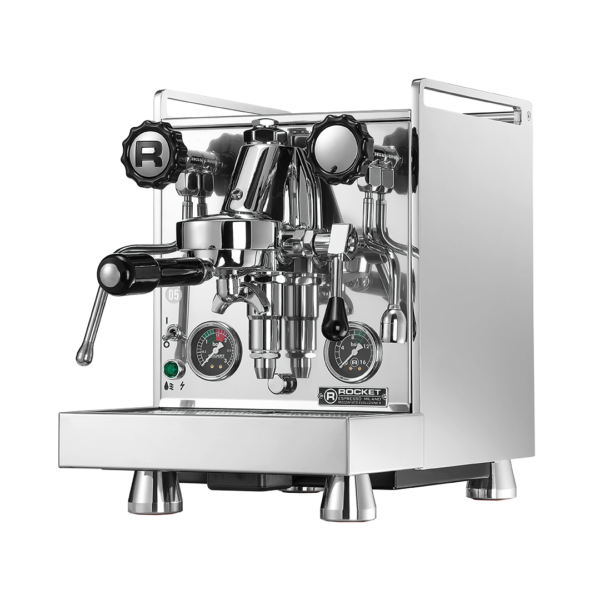 Rocket Mozzafiato Cronometro R is the first machine with a rotary pump in the Rocket product range
