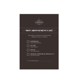 Mon abonnement café