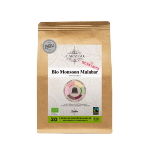 capsules biodegrdable and Nespresso compatible Bio monsoon Malabar limited edition