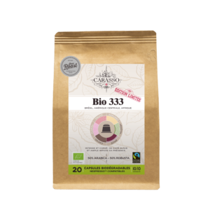 Capsule biodégradable compatible Nespresso Bio Bio 333 Edition limitée