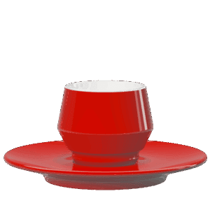 Maniko tasse capuccino rouge