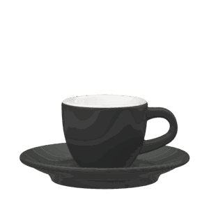 Tulipano tasse espresso noir