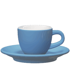 Tulipano tasse capuccino bleu